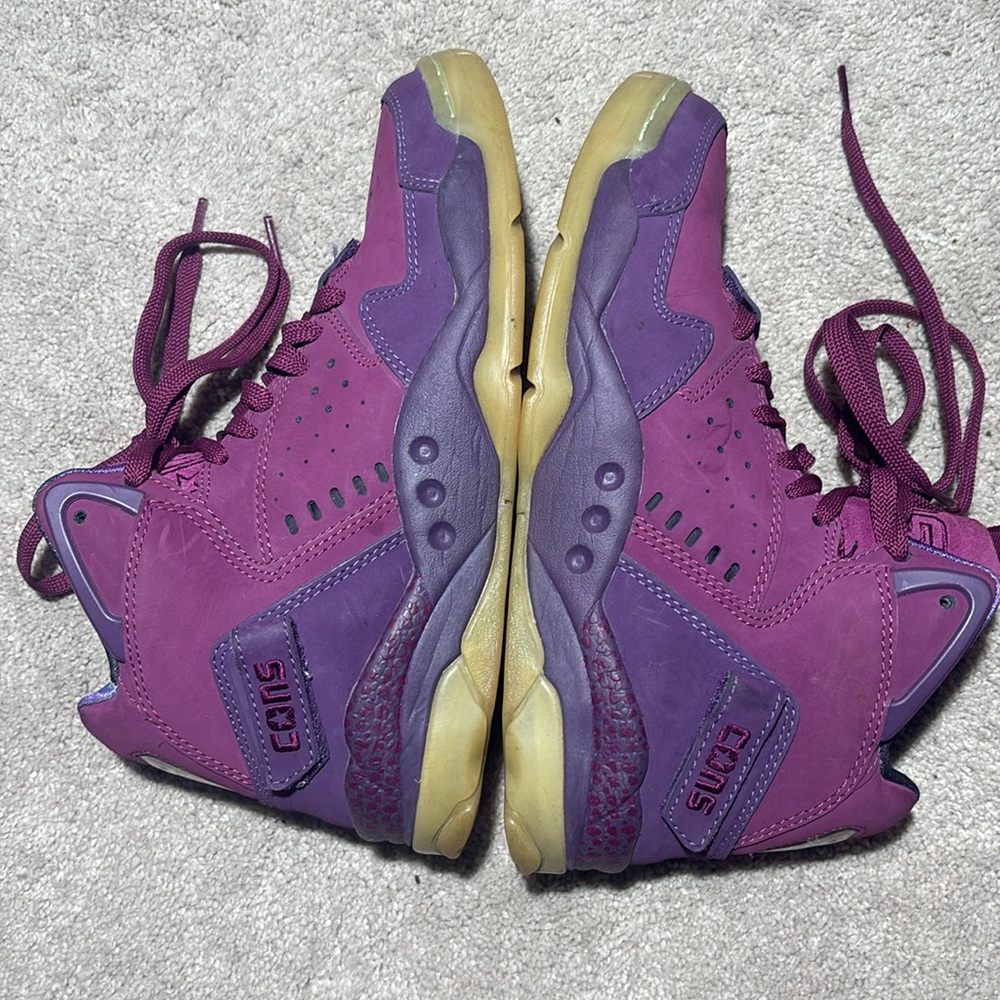 Converse cons aerojam Purple invader Sneakers galaxy lace up mid monstar space - Picture 7 of 10
